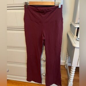 TNA Maroon High-Rise Leggings